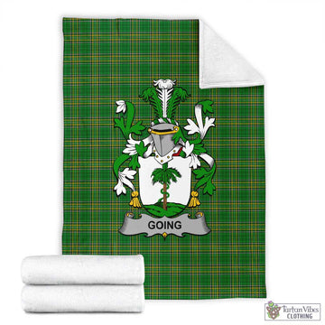 Going Irish Clan Tartan Blanket with Coat of Arms