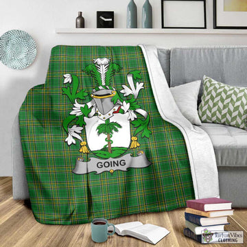 Going Irish Clan Tartan Blanket with Coat of Arms