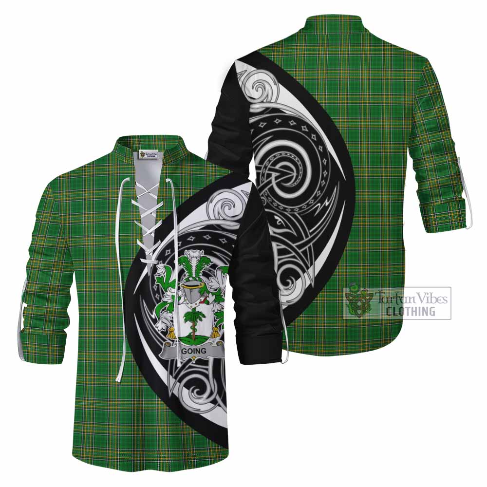 Tartan Vibes Clothing Going Irish Clan Ghillie Kilt Shirt Celtic Circle Style