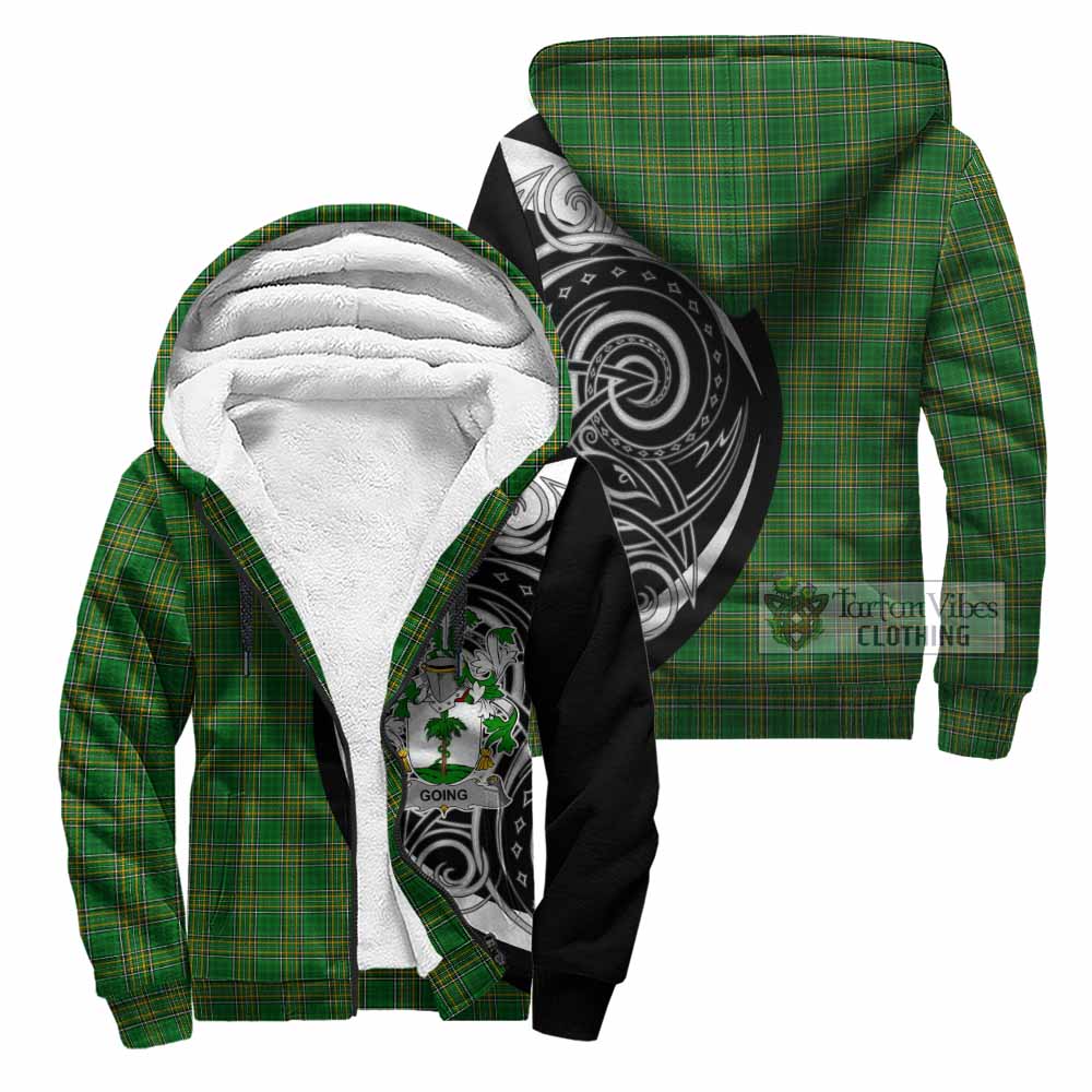 Tartan Vibes Clothing Going Irish Clan Sherpa Hoodie Celtic Circle Style