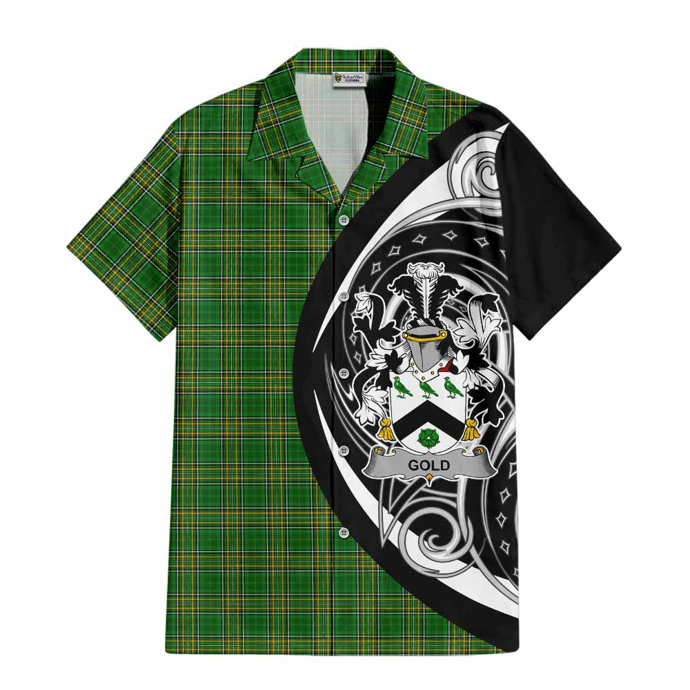 Gold Irish Clan Hawaiian Shirt Celtic Circle Style Kid - Tartan Vibes Clothing