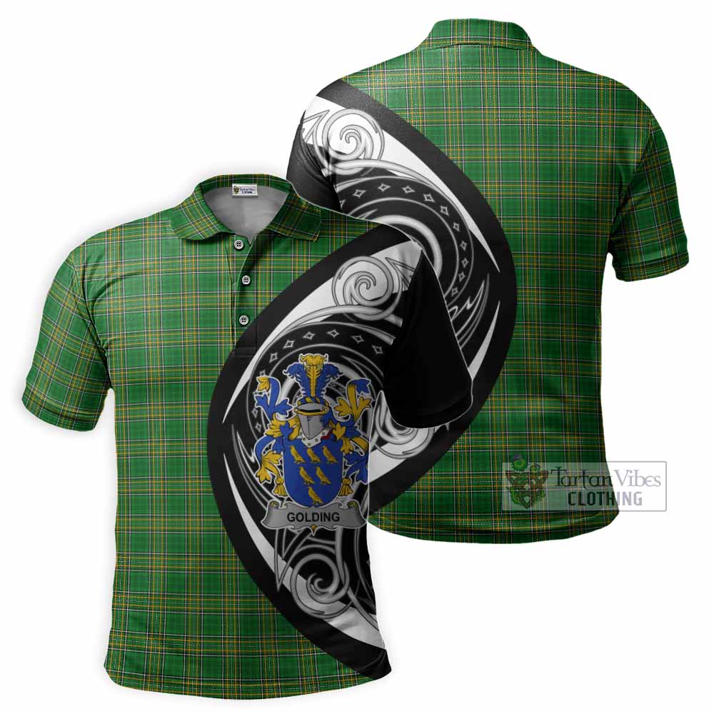 Golding Irish Clan Polo Shirt Celtic Circle Style - Tartan Vibes Clothing