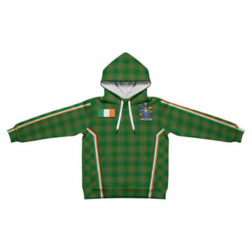 Golding Irish Clan Coat of Arm Tartan Kid Hoodie Flag Style