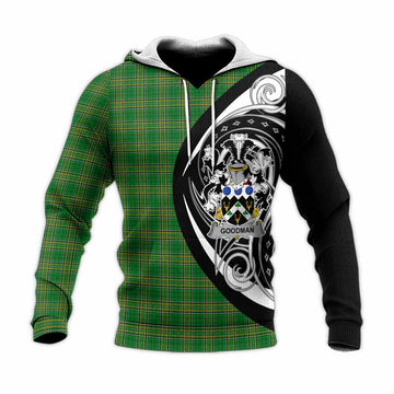 Tartan Vibes Clothing Goodman Irish Clan Knitted Hoodie Celtic Circle Style