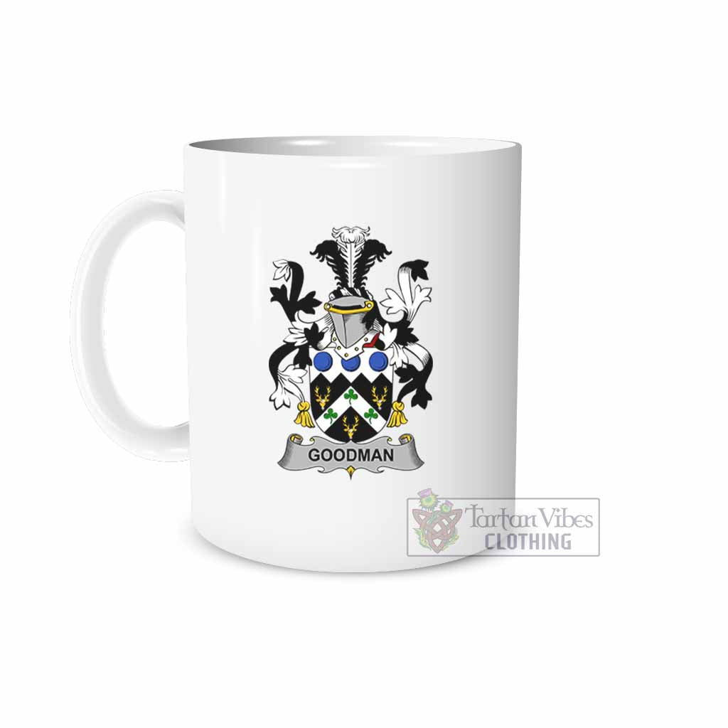 Tartan Vibes Clothing Goodman Irish Clan Coat of Arms Ceramic Mug