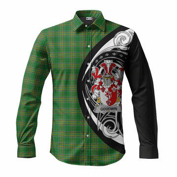 Goodwin Irish Clan Long Sleeve Button Shirt Celtic Circle Style Men's Shirt S - Tartan Vibes Clothing