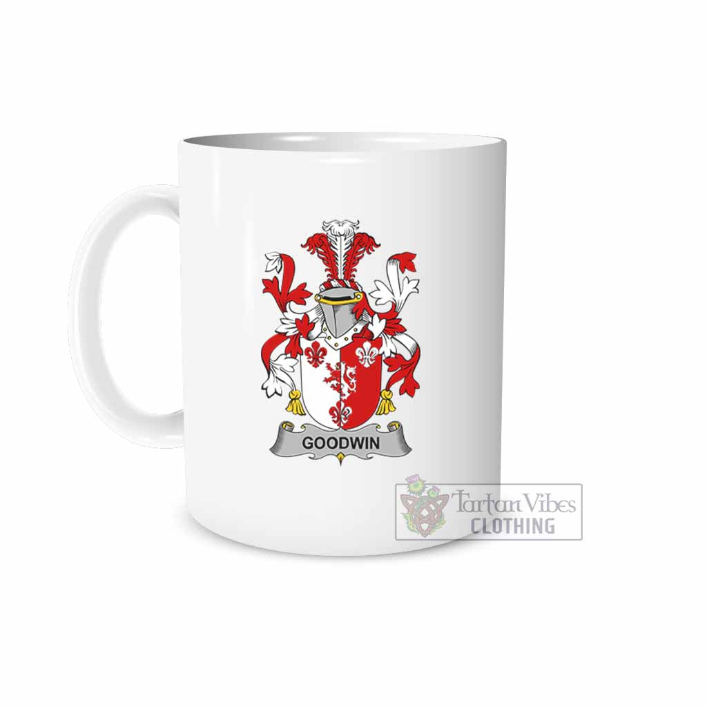 Tartan Vibes Clothing Goodwin Irish Clan Coat of Arms Ceramic Mug