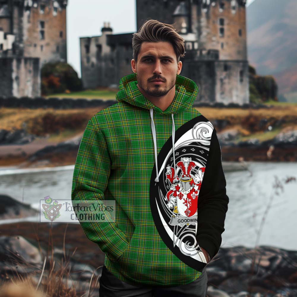 Tartan Vibes Clothing Goodwin Irish Clan Cotton Hoodie Celtic Circle Style