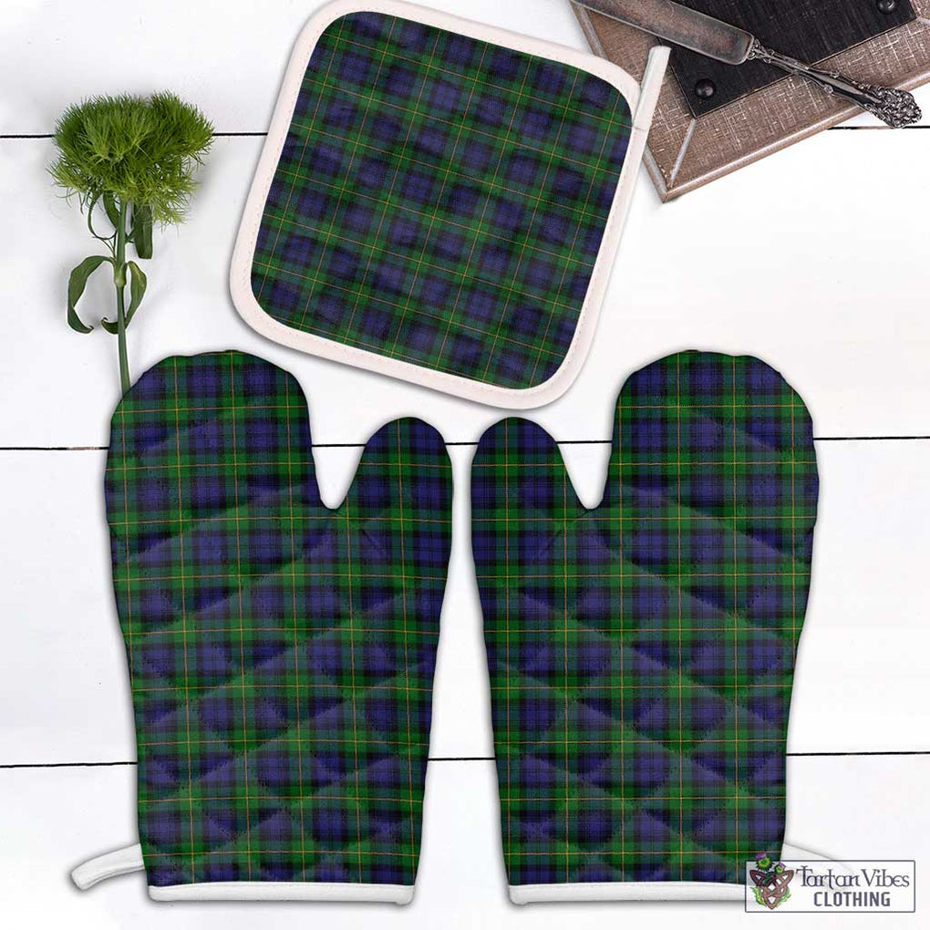 Gordon Tartan Combo Oven Mitt & Pot-Holder Combo 1 Oven Mitt & 1 Pot-Holder White - Tartan Vibes Clothing