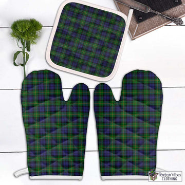 Gordon Tartan Combo Oven Mitt & Pot-Holder Combo 1 Oven Mitt & 1 Pot-Holder White - Tartan Vibes Clothing