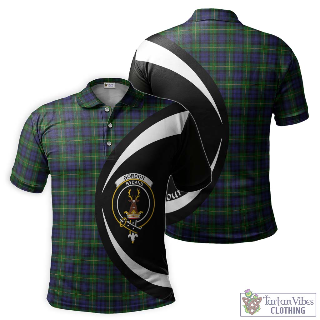 Gordon Tartan Men's Polo Shirt with Family Crest Circle Style Kid - Tartan Vibes Clothing