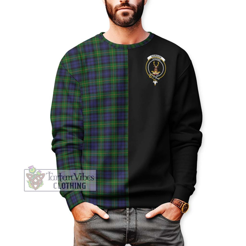 Gordon Tartan Sweatshirt with Family Crest and Half Of Me Style Unisex - Tartanvibesclothing Shop