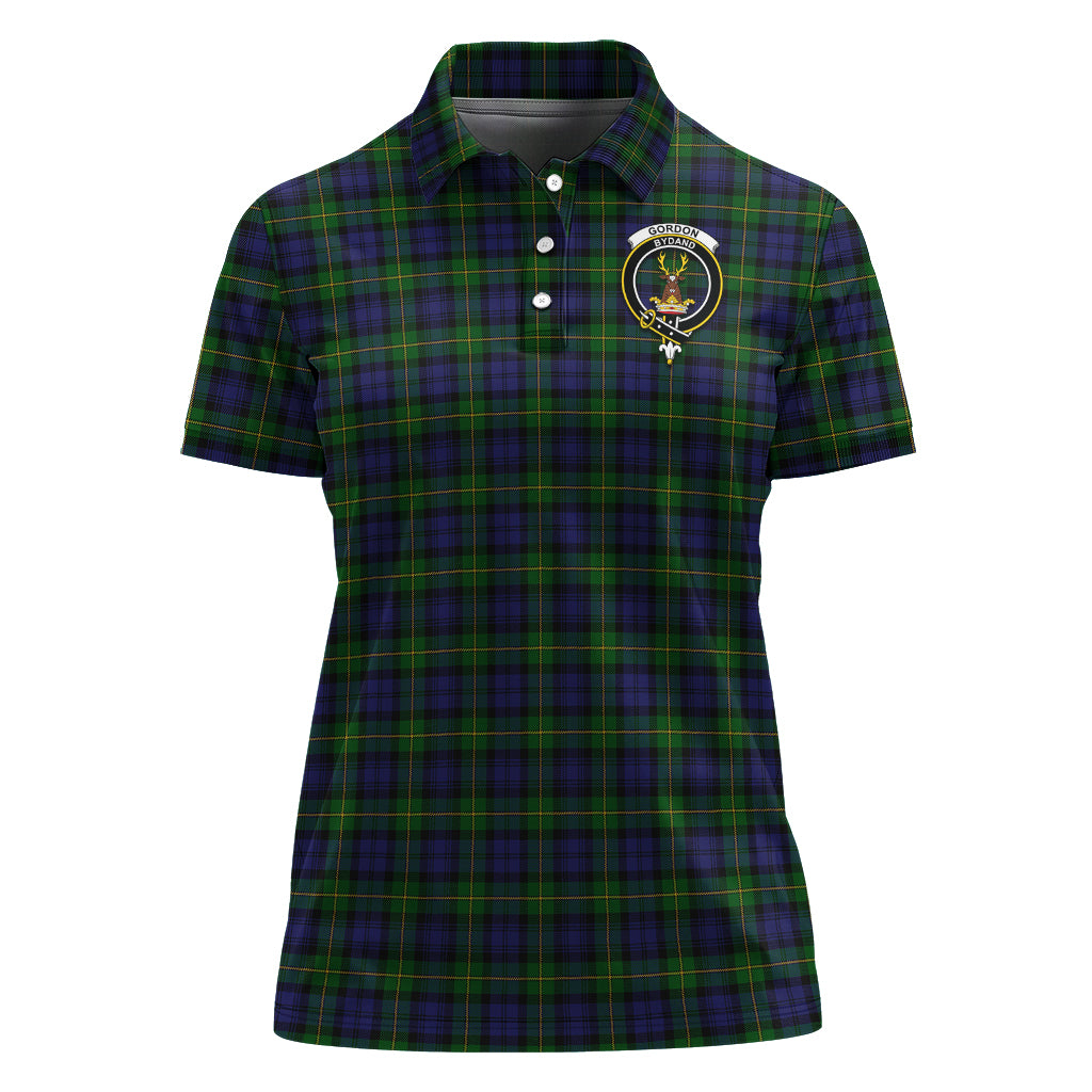 gordon-tartan-polo-shirt-with-family-crest-for-women