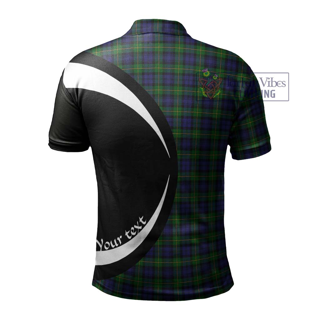 Gordon Tartan Men's Polo Shirt with Family Crest Circle Style - Tartan Vibes Clothing