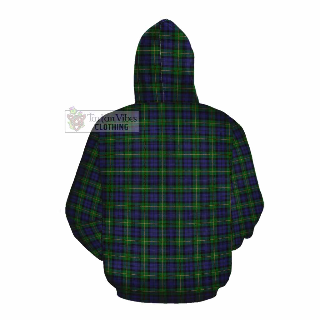 Tartan Vibes Clothing Gordon Tartan Cotton Hoodie with Family Crest DNA In Me Style