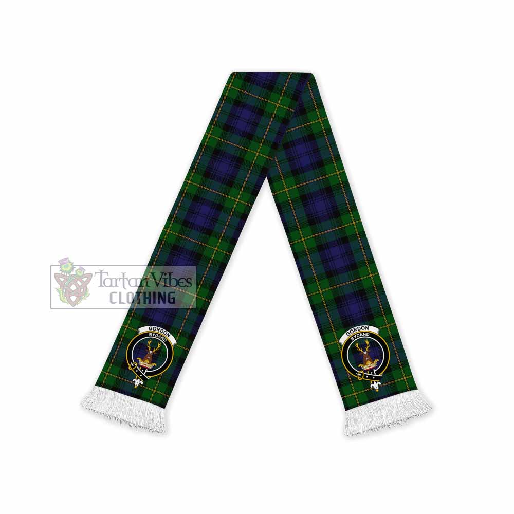 Tartan Vibes Clothing Gordon Tartan Ruffneck Scarf with Family Crest