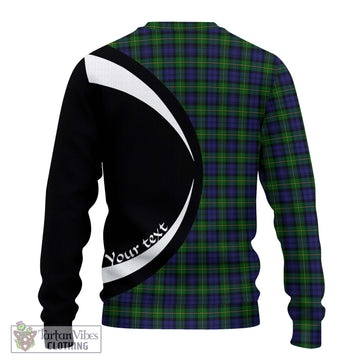 Gordon Tartan Ugly Sweater with Family Crest Circle Style - Tartan Vibes Clothing