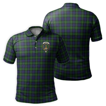 Gordon Tartan Men's Polo Shirt with Family Crest