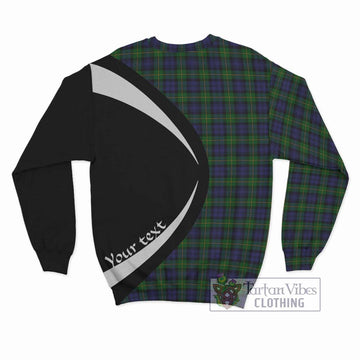 Gordon Tartan Sweatshirt with Family Crest Circle Style - Tartan Vibes Clothing