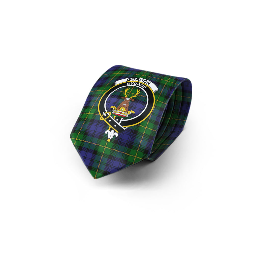 Gordon Tartan Classic Necktie with Family Crest - Tartan Vibes Clothing