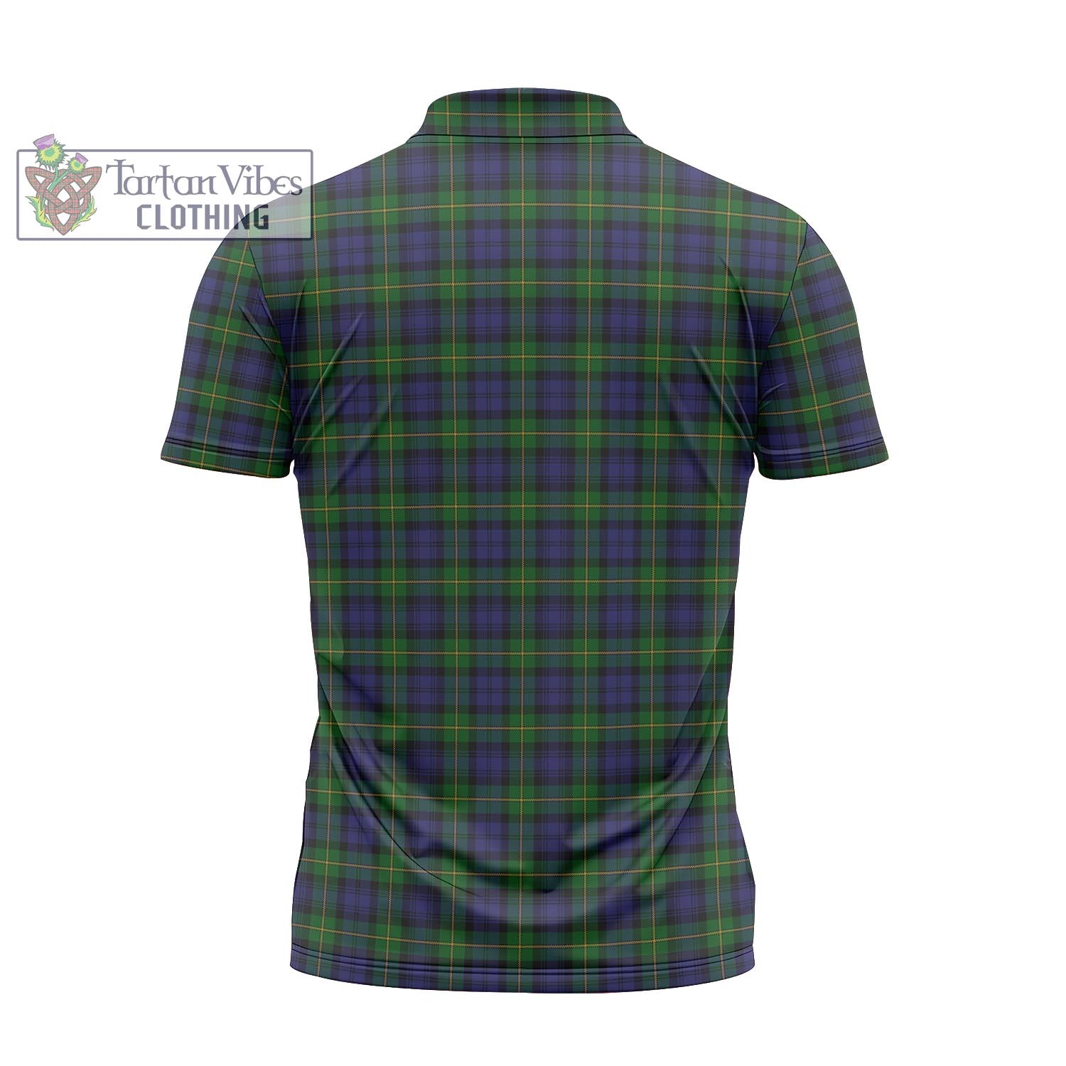 Tartan Vibes Clothing Gordon Tartan Zipper Polo Shirt with Family Crest