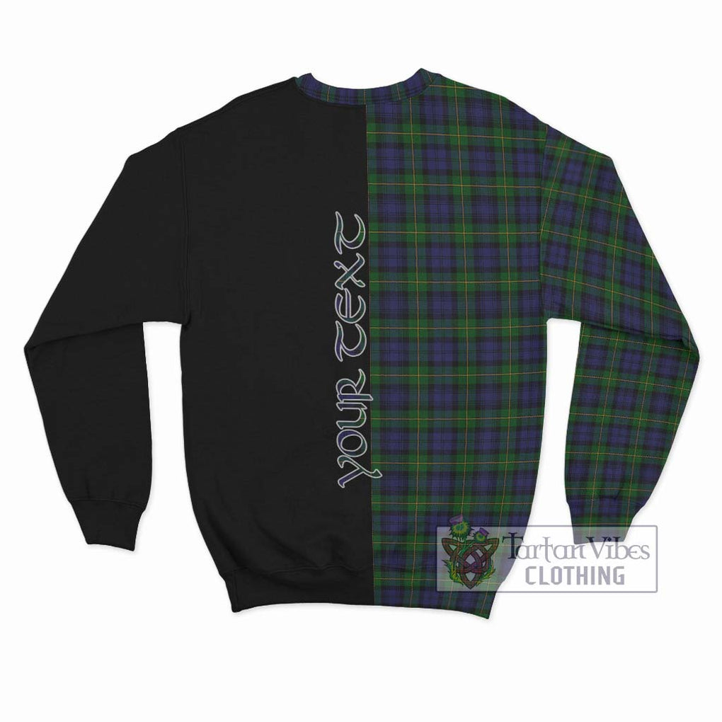 Gordon Tartan Sweatshirt with Family Crest and Half Of Me Style - Tartanvibesclothing Shop