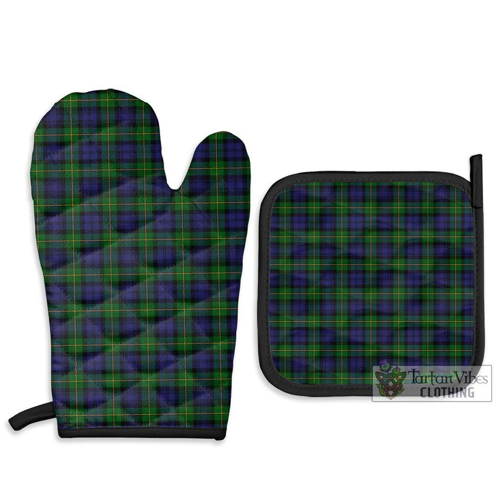Gordon Tartan Combo Oven Mitt & Pot-Holder Combo 1 Oven Mitt & 2 Pot-Holder Black - Tartan Vibes Clothing