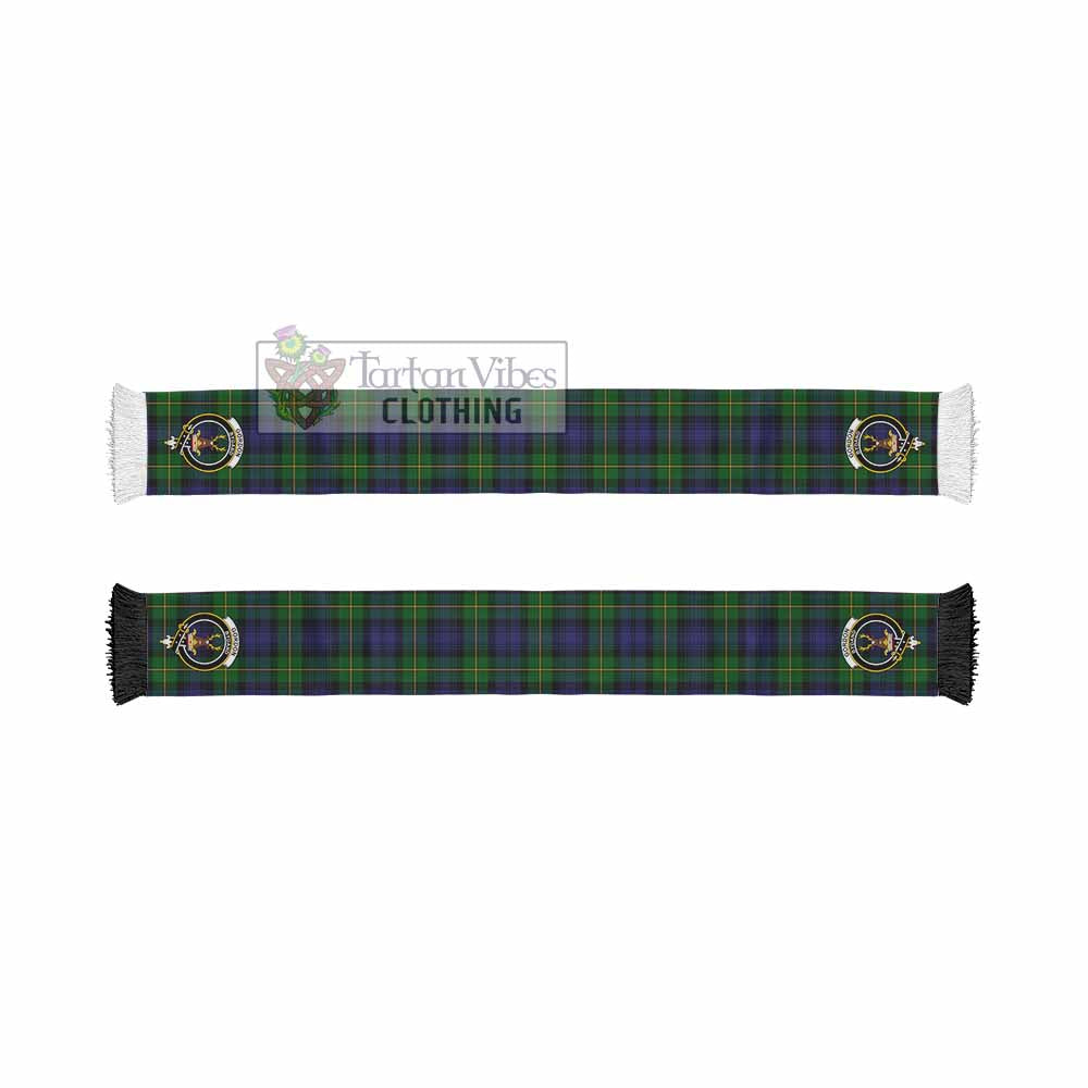 Tartan Vibes Clothing Gordon Tartan Ruffneck Scarf with Family Crest