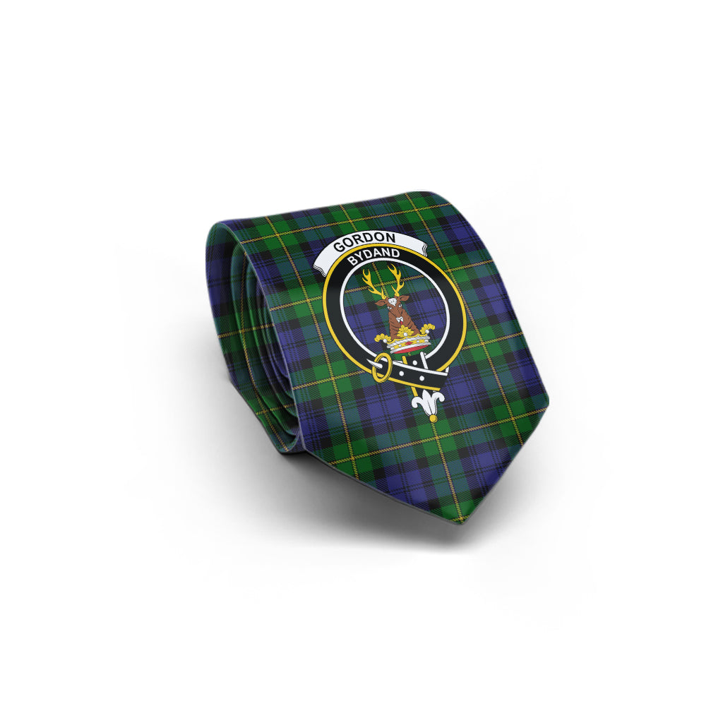 Gordon Tartan Classic Necktie with Family Crest - Tartan Vibes Clothing