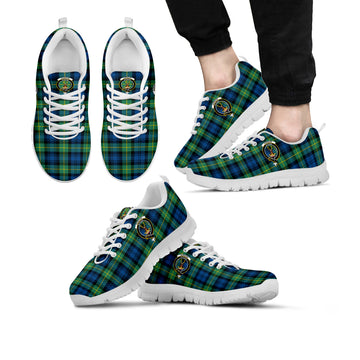 Gordon Ancient Tartan Sneakers with Family Crest