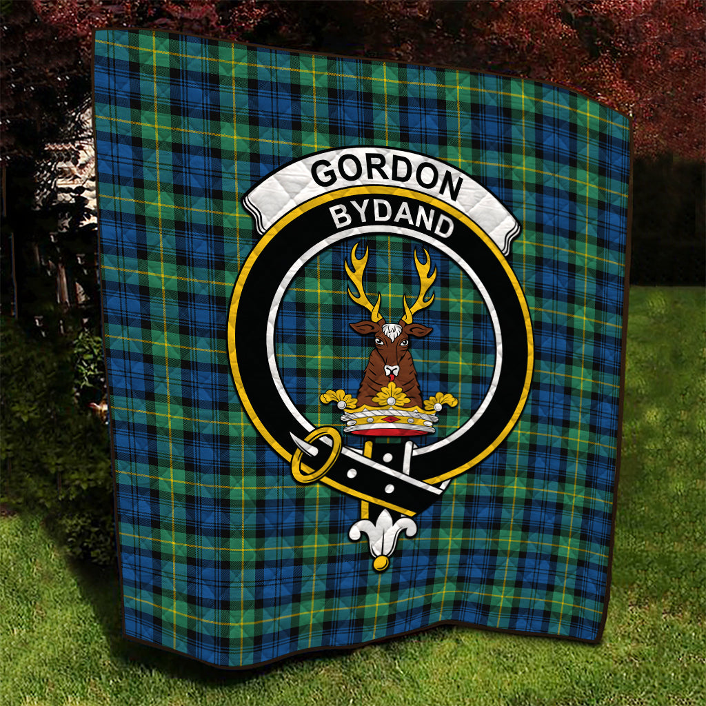 gordon-ancient-tartan-quilt-with-family-crest