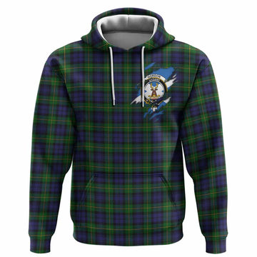 Gordon Clan Crest In Me Tartan Hoodie Scotland Flag Style