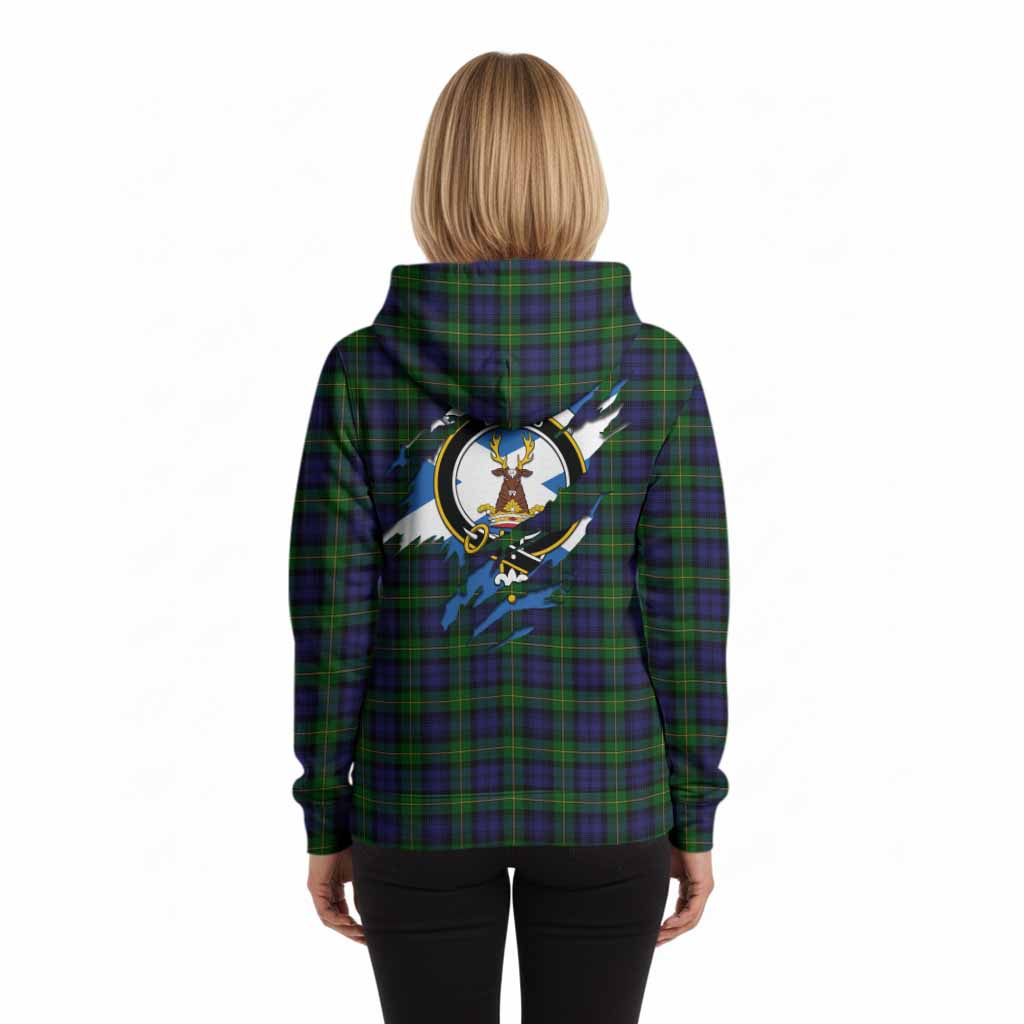 Gordon Clan Crest In Me Tartan Hoodie Scotland Flag Style