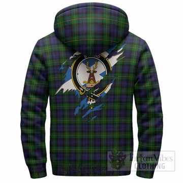 Gordon Clan Crest In Me Tartan Sherpa Hoodie Scotland Flag Style