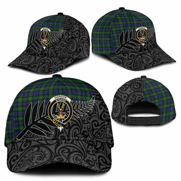 Gordon Crest Tartan Classic Cap with New Zealand Silver Fern Half Style