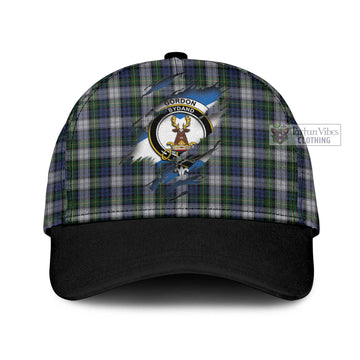 Gordon Dress Tartan Classic Cap with Family Crest In Me Style