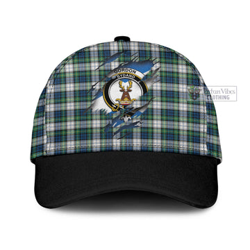 Gordon Dress Ancient Tartan Classic Cap with Family Crest In Me Style