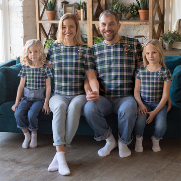 Gordon Dress Ancient Tartan T-Shirt with Family Crest