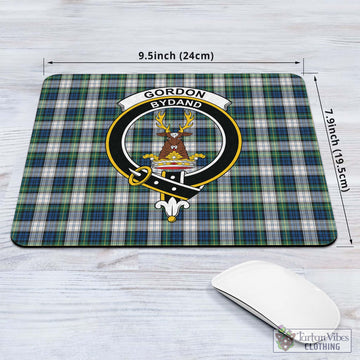 Gordon Dress Ancient Tartan Mouse Pad with Family Crest