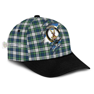 Gordon Dress Ancient Tartan Classic Cap with Family Crest In Me Style