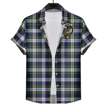 gordon-dress-modern-tartan-short-sleeve-button-down-shirt-with-family-crest
