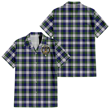gordon-dress-modern-tartan-short-sleeve-button-down-shirt-with-family-crest