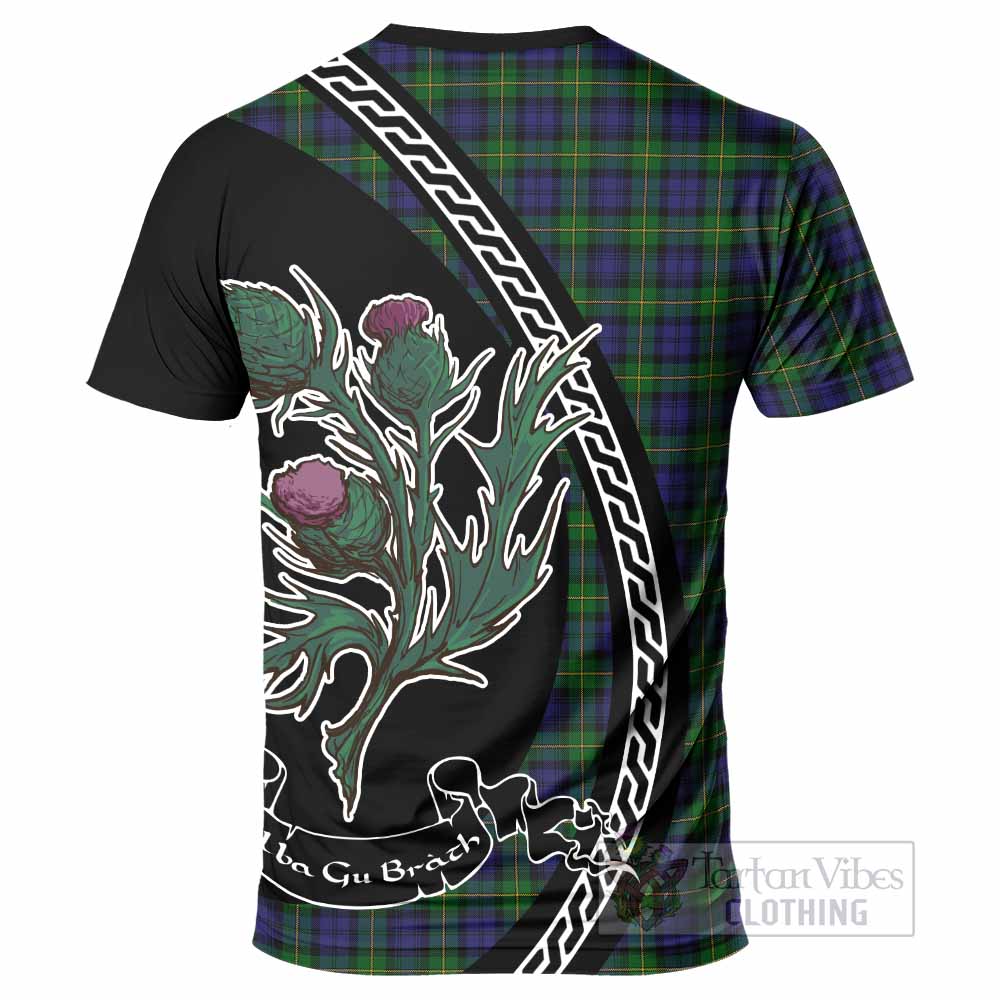 Gordon Family Crest Tartan T-Shirt Alba Thistle Inspired - Tartan Vibes Clothing