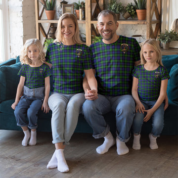 Gordon Modern Tartan T-Shirt with Family Crest