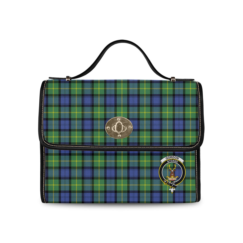 gordon-old-ancient-tartan-leather-strap-waterproof-canvas-bag-with-family-crest