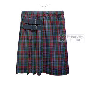 Gordon Red Tartan Men's Pleated Skirt - Fashion Casual Retro Scottish Kilt Style