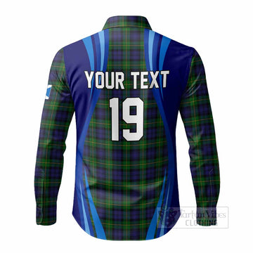 Gordon Scotland Football Tartan Long Sleeve Button Shirts Lion Mascot Go Scottish