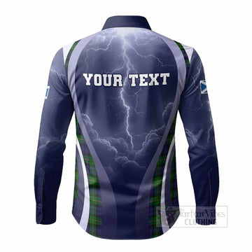 Gordon Scotland Football Tartan Long Sleeve Button Shirts Scotland On Tour Trophy Style