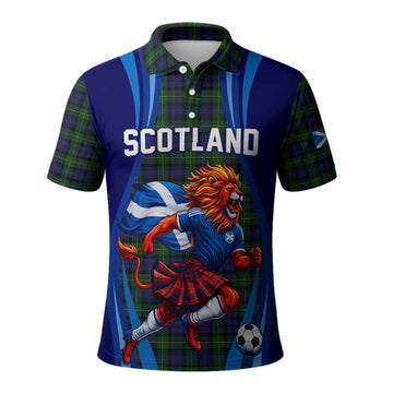 Gordon Scotland Football Tartan Polo Shirt Lion Mascot Go Scottish Kid - Tartan Vibes Clothing