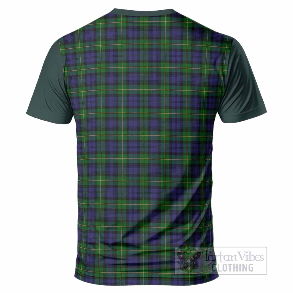 Gordon Tartan Accent T-Shirt with Family Crest